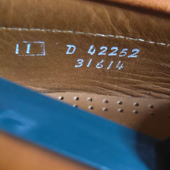 Allen Edmonds Nashua Brown Leather Tassel Kiltie Men’s Loafers, Size 11D - Picture 6 of 6